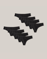 Invisible Thong | Lot de 8 - noir