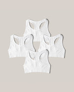 Chill Sport Top med padding | 4-pack - white