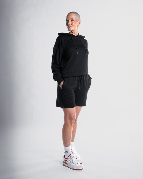 Hoodie + Shorts | svart