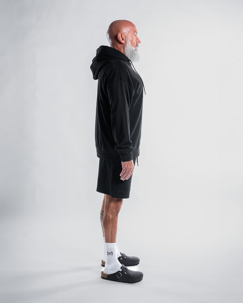 Hoodie + Shorts | black