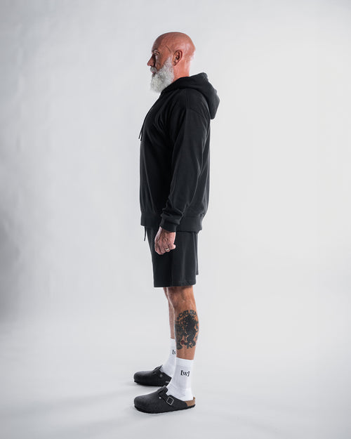 Hoodie + Shorts | negro