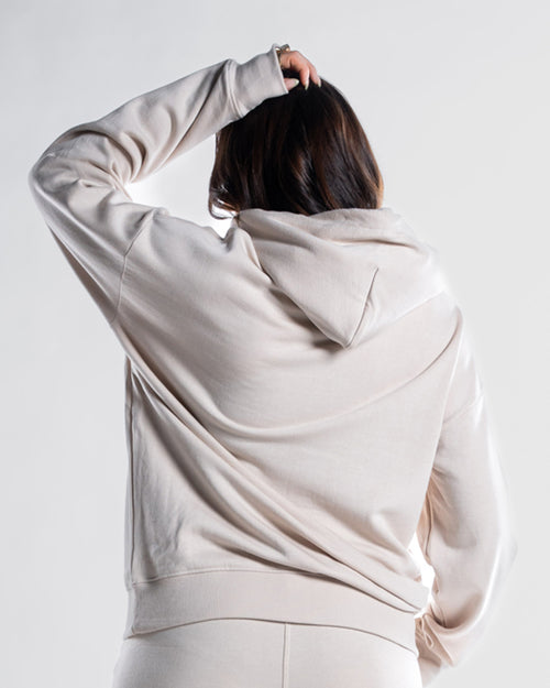 Hoodie + Shorts | ivory