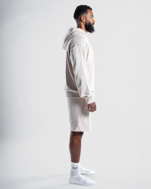 Hoodie + Shorts | elfenbein