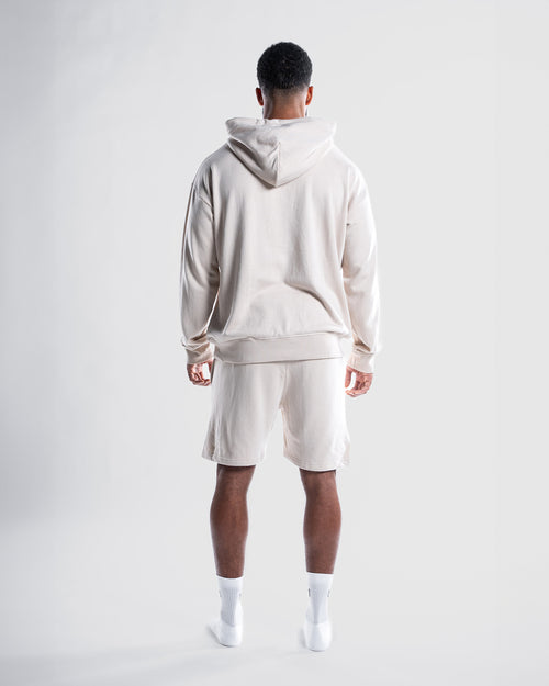 Hoodie + Shorts | elfenbein