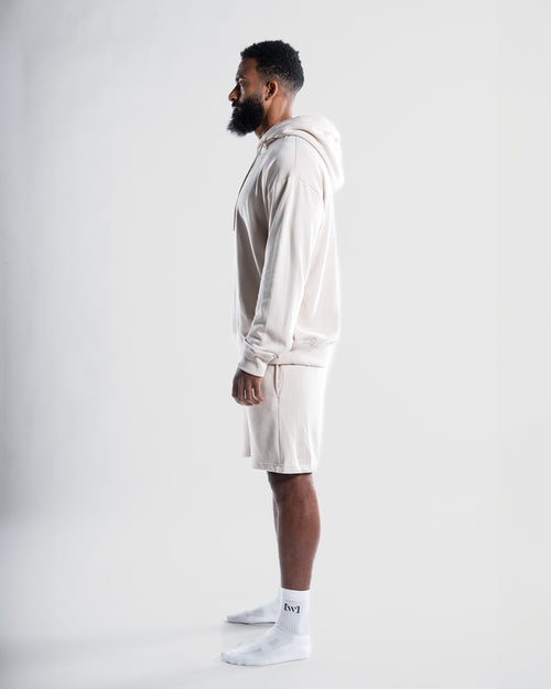 Hoodie + Shorts | ivory