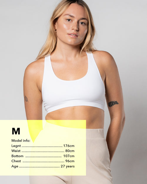 Chill Sport Top with padding | pack de 4 - blanco