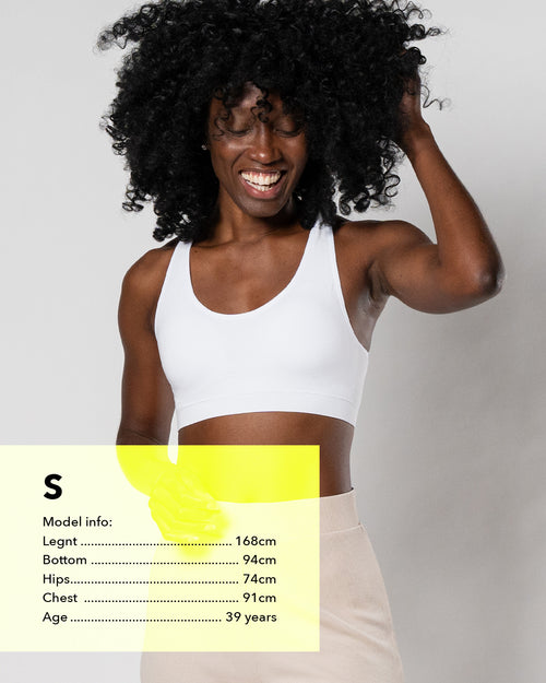 Chill Sport Top with padding | pack de 4 - blanco