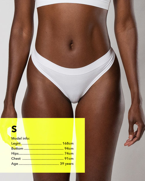 Invisible Thong | Pack de 4 - blanco