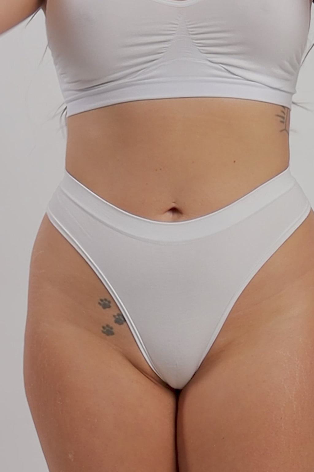 Invisible Thong White